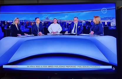 Društvenim mrežama širi se gaf iz prijenosa sprovoda Pape na Novoj TV: 'Možemo ići zapaliti?'