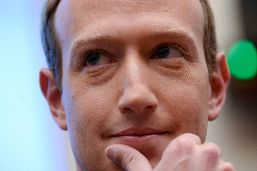 Facebook Chairman and CEO Zuckerberg testifies at a House Financial Services Committee hearing in Washington