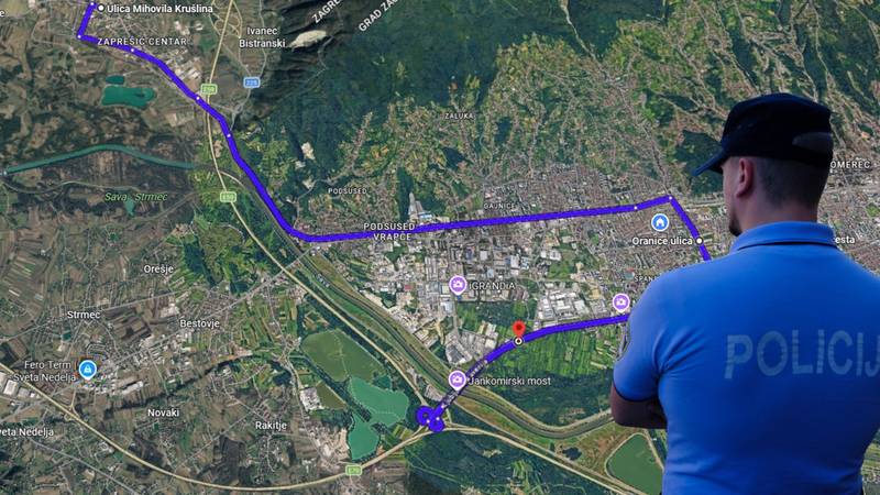 Prijetio ženi u Zaprešiću pa ga policija lovila po Zagrebu. Na kraju se pijan zabio u ogradu