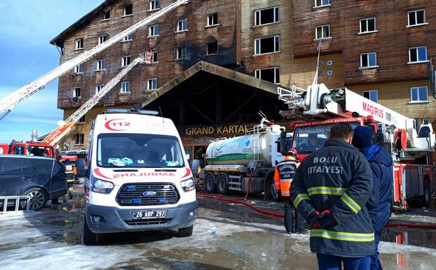 Hotel fire at Turkish ski resort