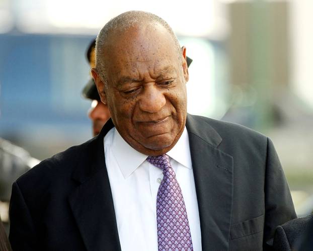 Cosby arrives for his sexual assault trial at the Montgomery County Courthouse in Norristown