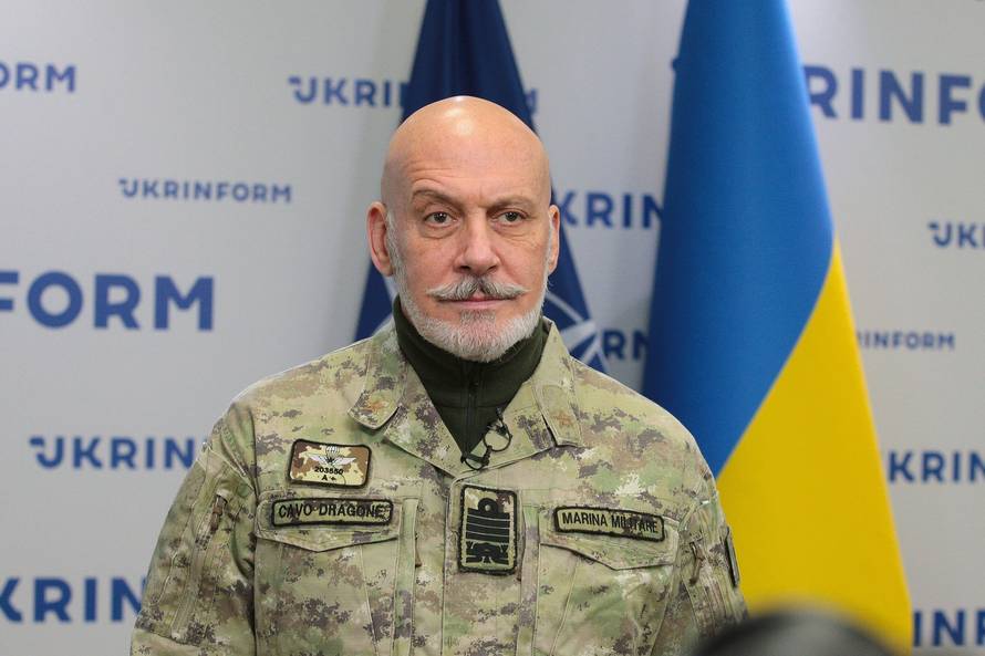 Admiral Giuseppe Cavo Dragone visits Ukraine, Kyiv - 07 Feb 2025
