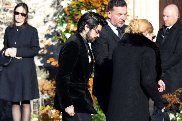 Funeral of former One Direction singer Liam Payne in Amersham, near London