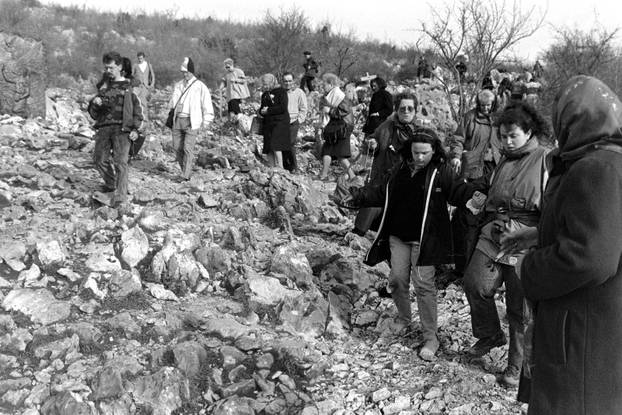 Podbrdo, mjesto ukazanja Gospe u Međugorju, 27.1.1991.