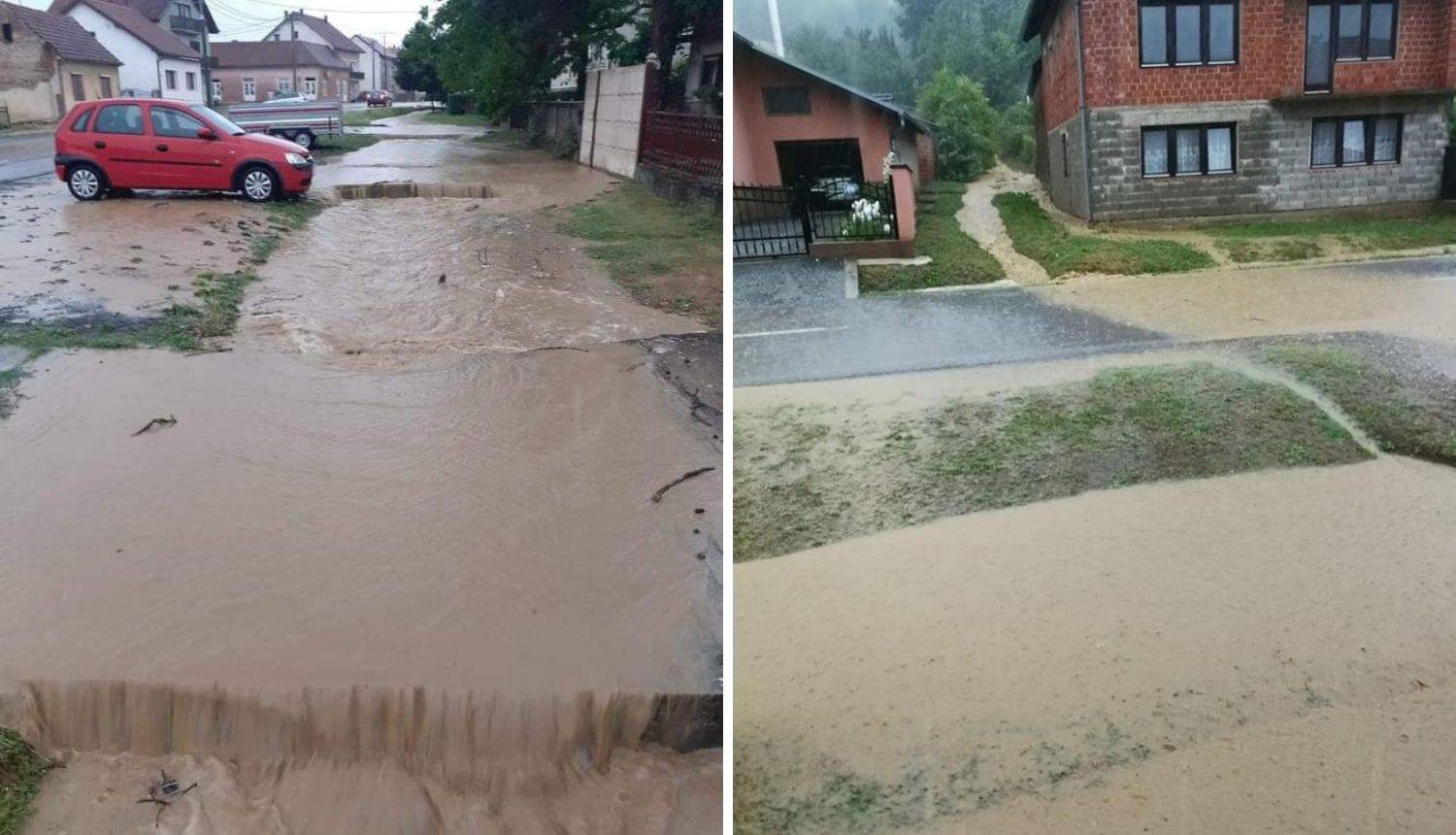 Bujice u Rešetarima poplavile kuće i ceste, načelnik: 'Kanali tu količinu nisu mogli podnijeti'