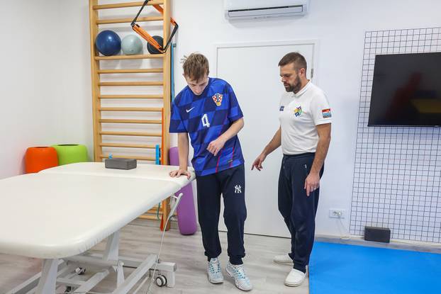 Zagreb: Ivan Šćepina i fizioterapeut Ante Lukas Stančin