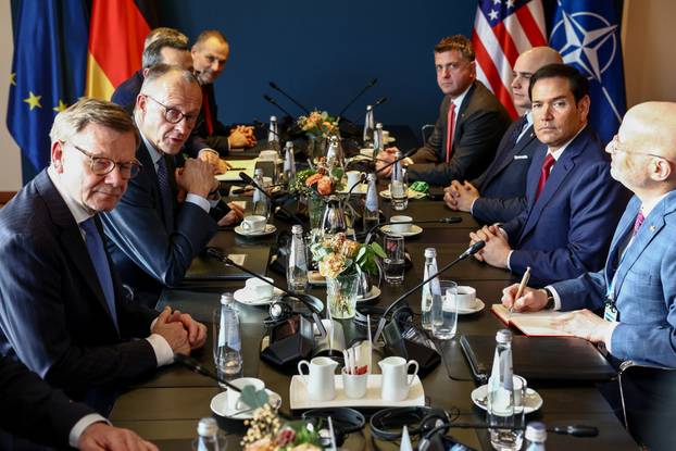 German Chancellor Merz meets U.S. Secretary of State Rubio during the Munich Security Conference (MSC) in Munich