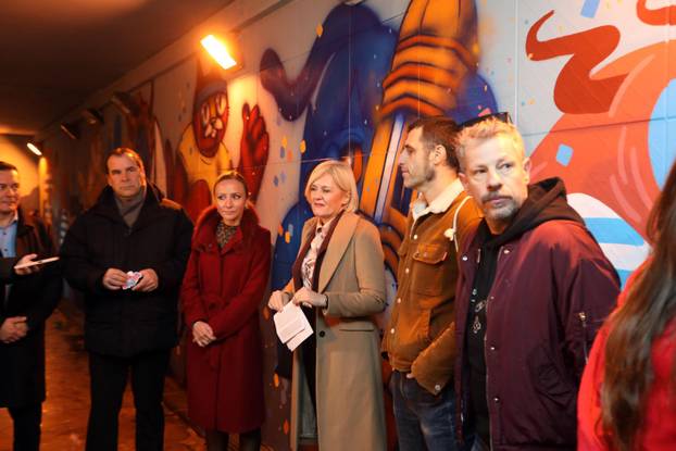 Rijeka: Predstavljanje murala tri autora u pothodniku kod tržnice