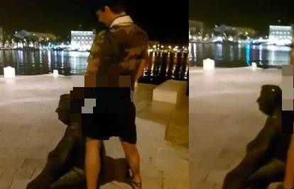Užas u Splitu: Nakon što su ga zalili bojom, netko se sada i pomokrio na Smojin spomenik