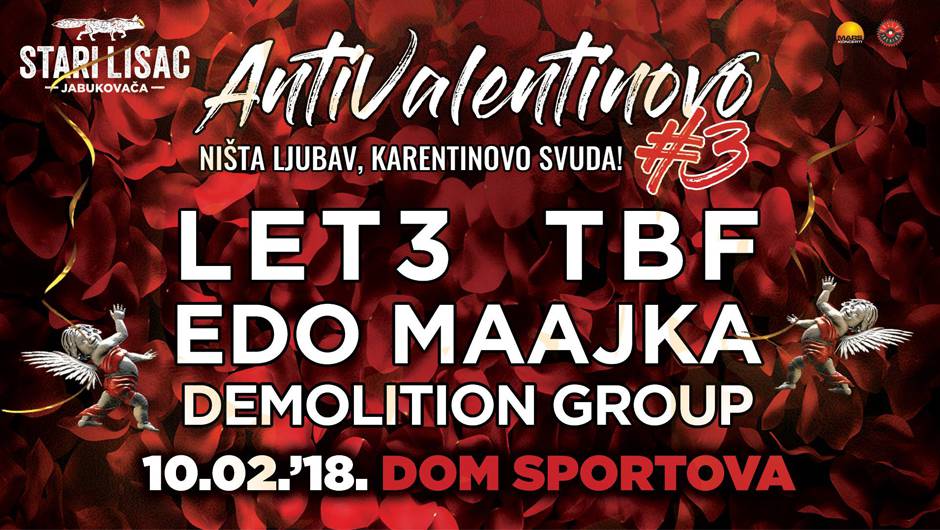 Antivalentinovo koncert u maloj dvorani Doma sportova