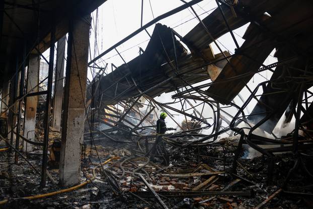Aftermath of a Russian missile attack in Kyiv