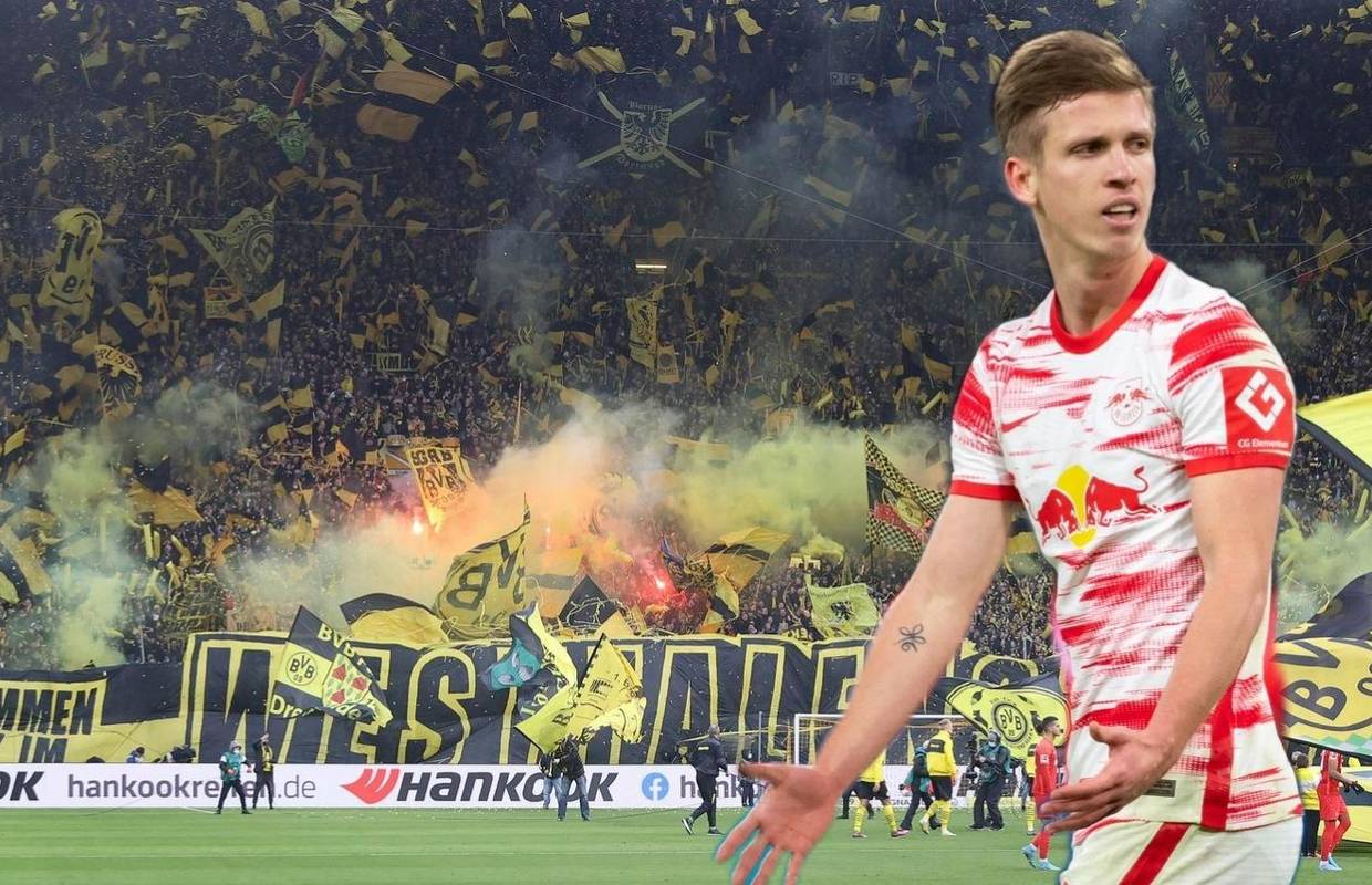 VIDEO Olmo čudesnom golčinom od prečke utišao Westfalen, Leipzig deklasirao Dortmund