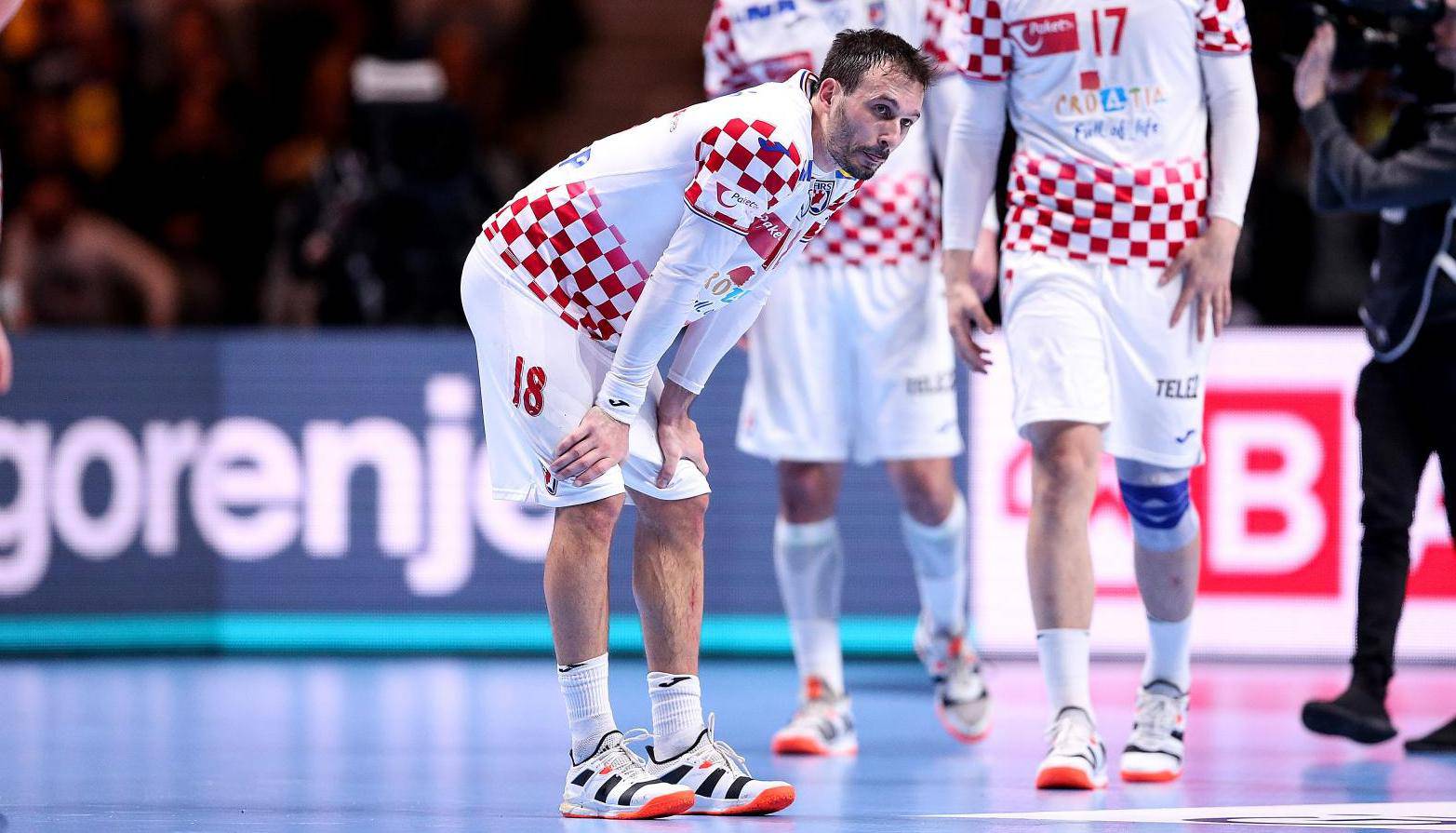 Stockholm: Tuga rukometaša Hrvatske nakon izgubljene utakmice u finalu rukometnog EP