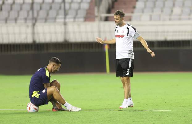 Split: Nogometa&scaron;i Hajduka odradili trening uo&ccaron;i Rakowa