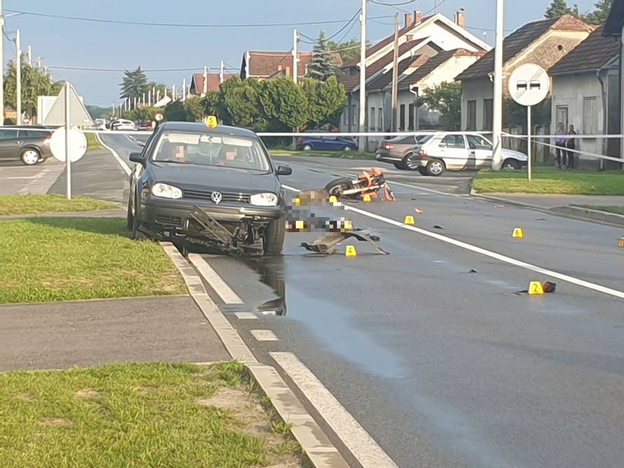 Stravični detalji nesreće: Pao s motocikla pa ga pregazio auto