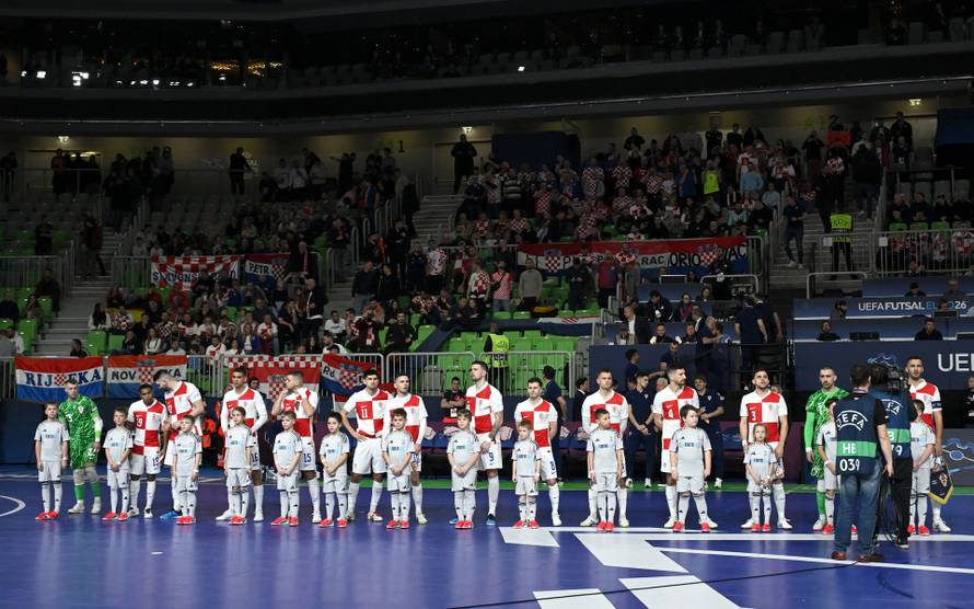 Susret Hrvatske i Španjolske u polufinalu Europskog prvenstva u futsalu