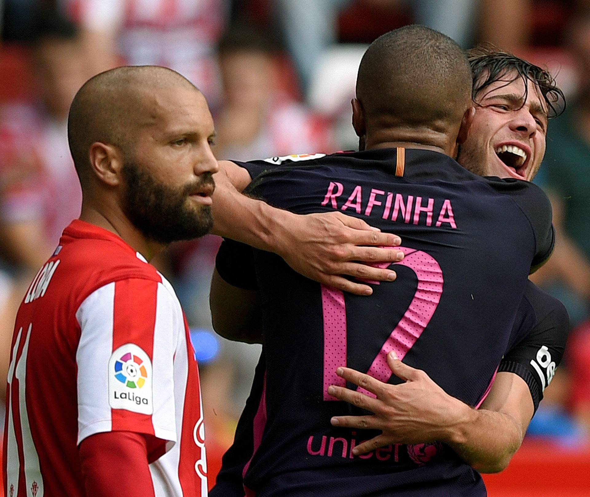 Football Soccer -  Sporting Gijon v Barcelona