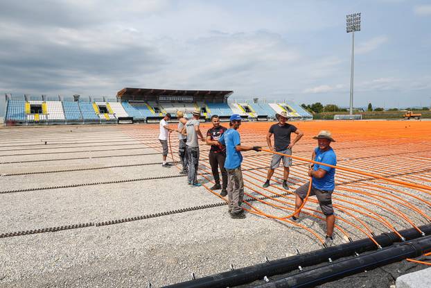Radovi na Gradskom stadionu u Velikoj Gorici