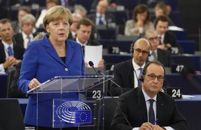 Merkel i Hollande u EP: Ovo je ili afirmacija ili kraj Europe...