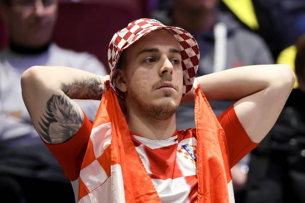 Malmo: Navijači Hrvatske i Mađarske na rukometnoj utakmici EHF prvenstva