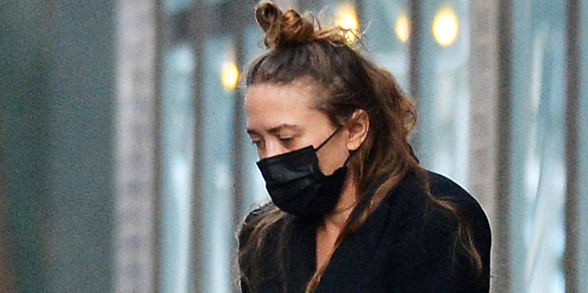 EXCLUSIVE: Mary-Kate Olsen is Spotted Leaving Her Office in New York City.