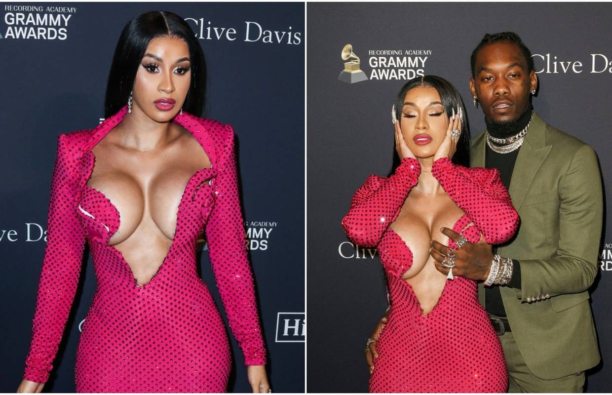 Cardi B jedva obuzdala grudi: Suprug ih je morao pridržavati