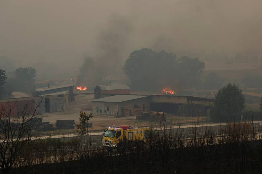 Wildfire in El Tiemblo, Spain