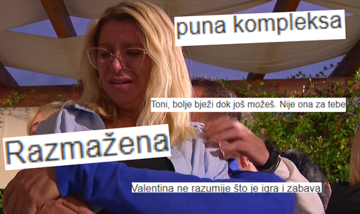 Valentina nije dobro prihvatila poraz u igri, gledatelji opleli: 'Toni, bolje bježi dok još možeš!'