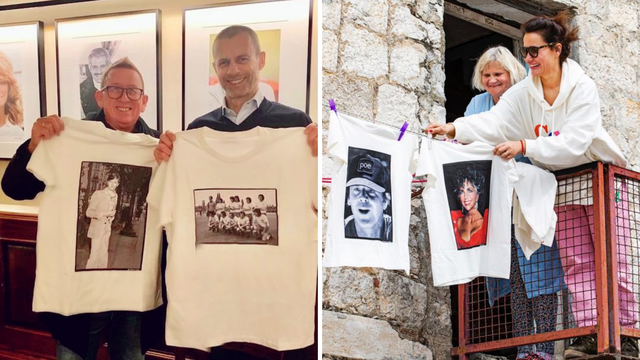 Majice s printom Miše Kovača iza kojih stoje Jadran Lazić i Monika Sablić postale su hit