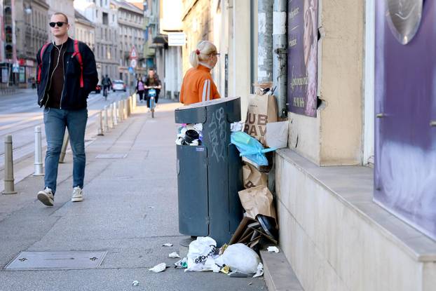 Zagreb: Čistoća štrajka treći dan, sve više smeća