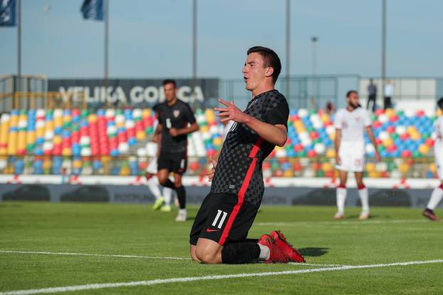 Velika Gorica: Prijateljska nogometna utakmica U-20, Hrvatska - Katar