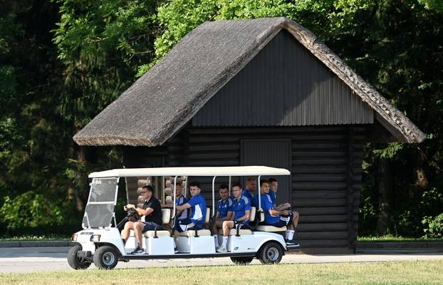Trening nogometaša GNK Dinamo na pripremama u Sloveniji