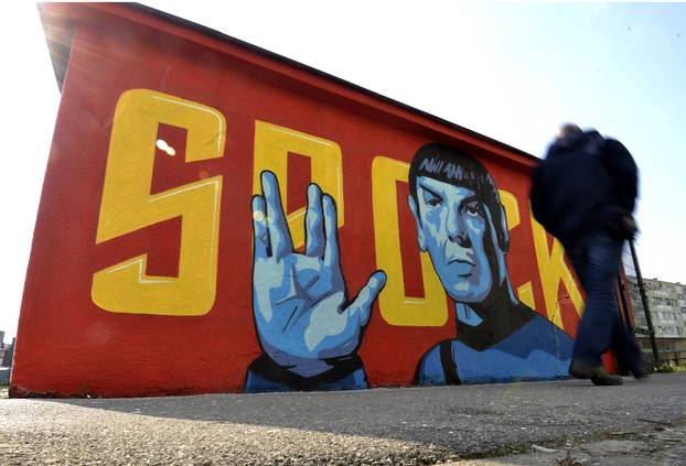 Zagreb: Zid s grafitom Spocka 2015. i danas kada je prebojan