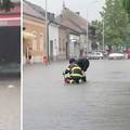 Jako nevrijeme pogodilo Novu Gradišku: 'Voda je do koljena, automobil je zapeo na cesti'