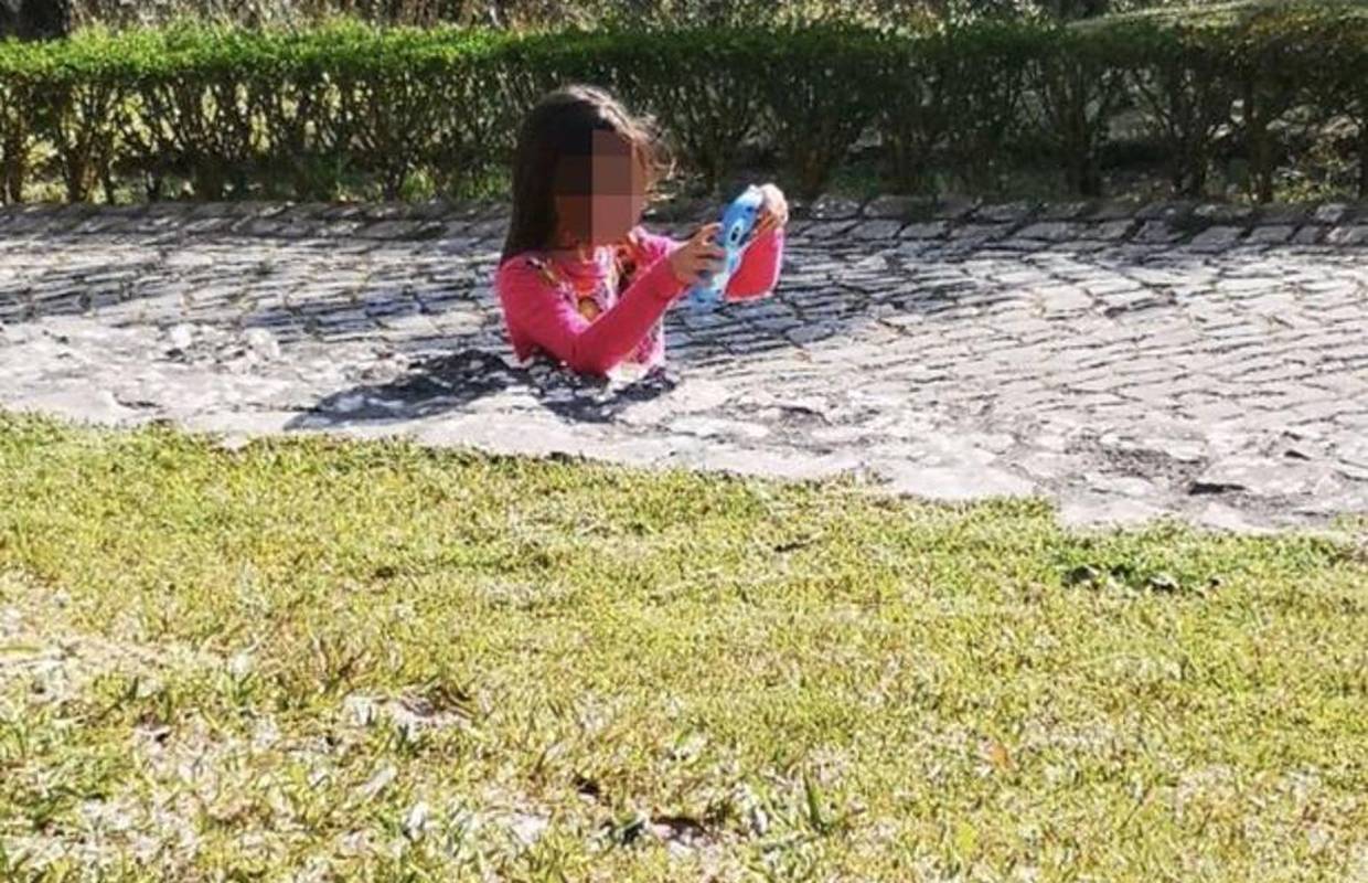 Zbog ove iluzije mnogi nemaju pojma što se događa: Gdje je nestao donji dio tijela curice?!