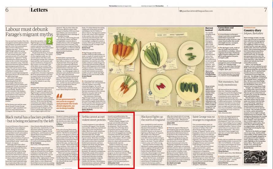 Aleksandar Vučić reagirao na članak The Guardiana, završio je u rubrici pisma čitatelja