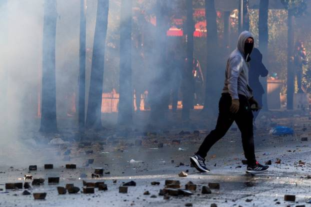 Anti-government protest by students in Tirana