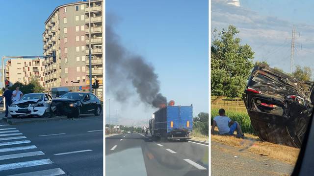 Kaos na cestama, nesreće od Slavonije do Dalmacije: 'Užas, auto se nekoliko puta prevrnuo'