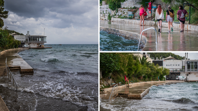 FOTO Na Jadranu puše jako jugo! Oni najhrabriji i danas su uživali na Bačvicama u Splitu