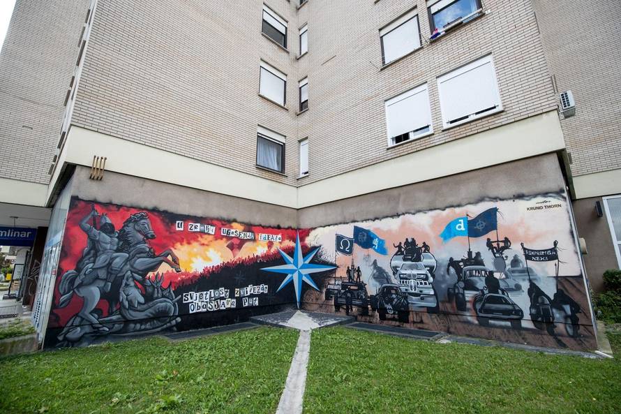 Zagreb: Murali i grafiti Bad Blue Boysa posvećeni Dinamu