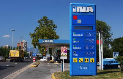 Počeo udar cijena: INA je prva podigla cijene goriva