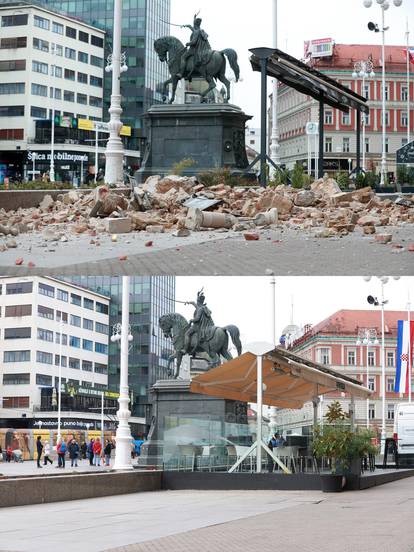 FOTO Pogledajte kako je Zagreb izgledao na dan potresa i kako izgleda danas, 3 godine kasnije