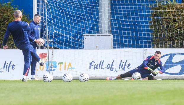 Zagreb: Hrvatska nogometna reprezentacija na treningu u Maksimiru