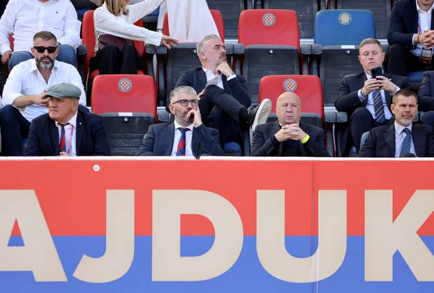 Split: Poznati na tribinamaa tijekom utakmice Hajduka i Dinama 
