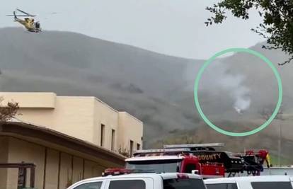 Stravična snimka nesreće: Kobejev helikopter u plamenu