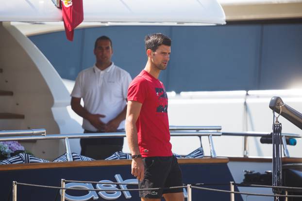 Zadar: Novak Đoković s obitelji na jahti Asha