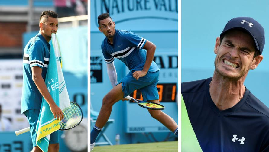 Luđak Kyrgios: Dvaput 'kroz noge' u poenu, izbacio Murraya