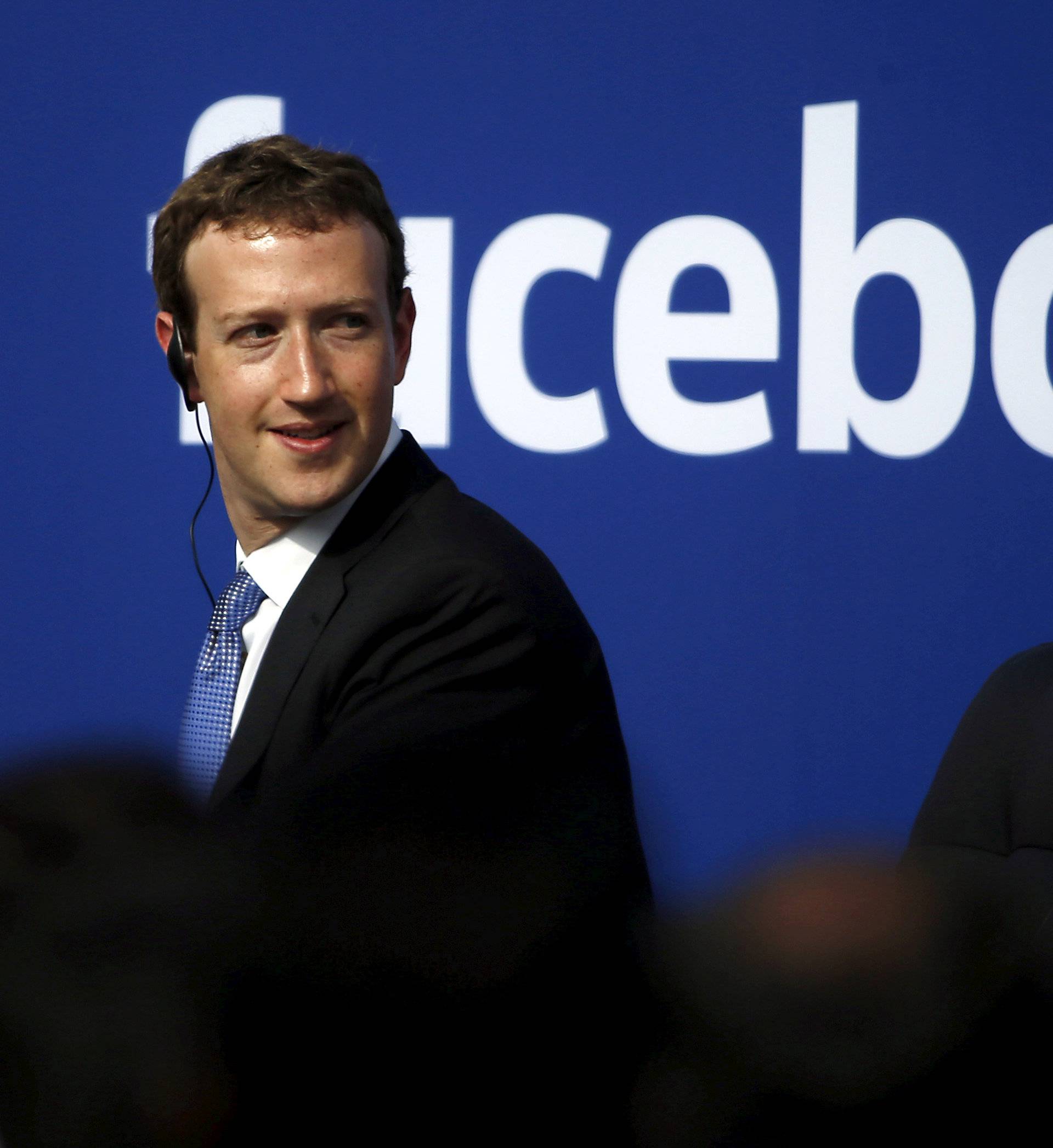 File photo of Facebook CEO Mark Zuckerberg during a town hall at Facebook's headquarters in Menlo Park, California