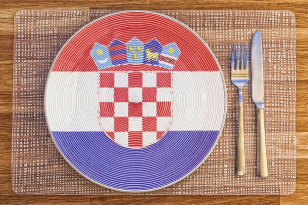 Dinner,Plate,With,The,Flag,Of,Croatia,On,It,For