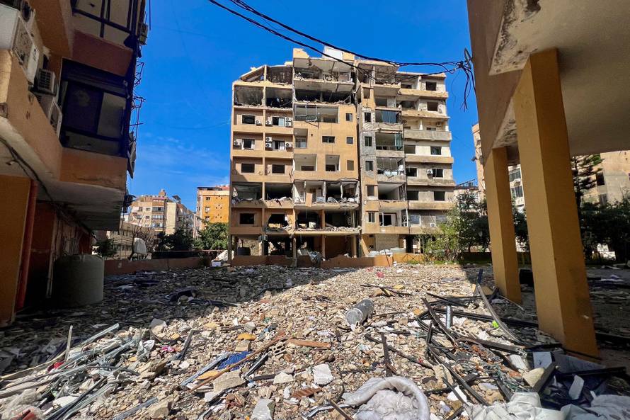Aftermath of Israeli strikes in Beirut